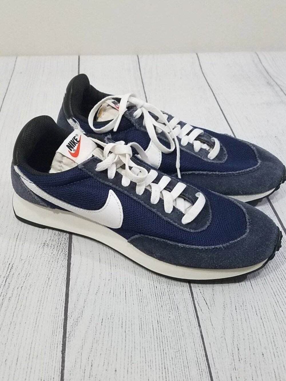 Nike Air Tailwind 79 Mens Size 8 Navy White Suede Sneakers Shoes 487754-406